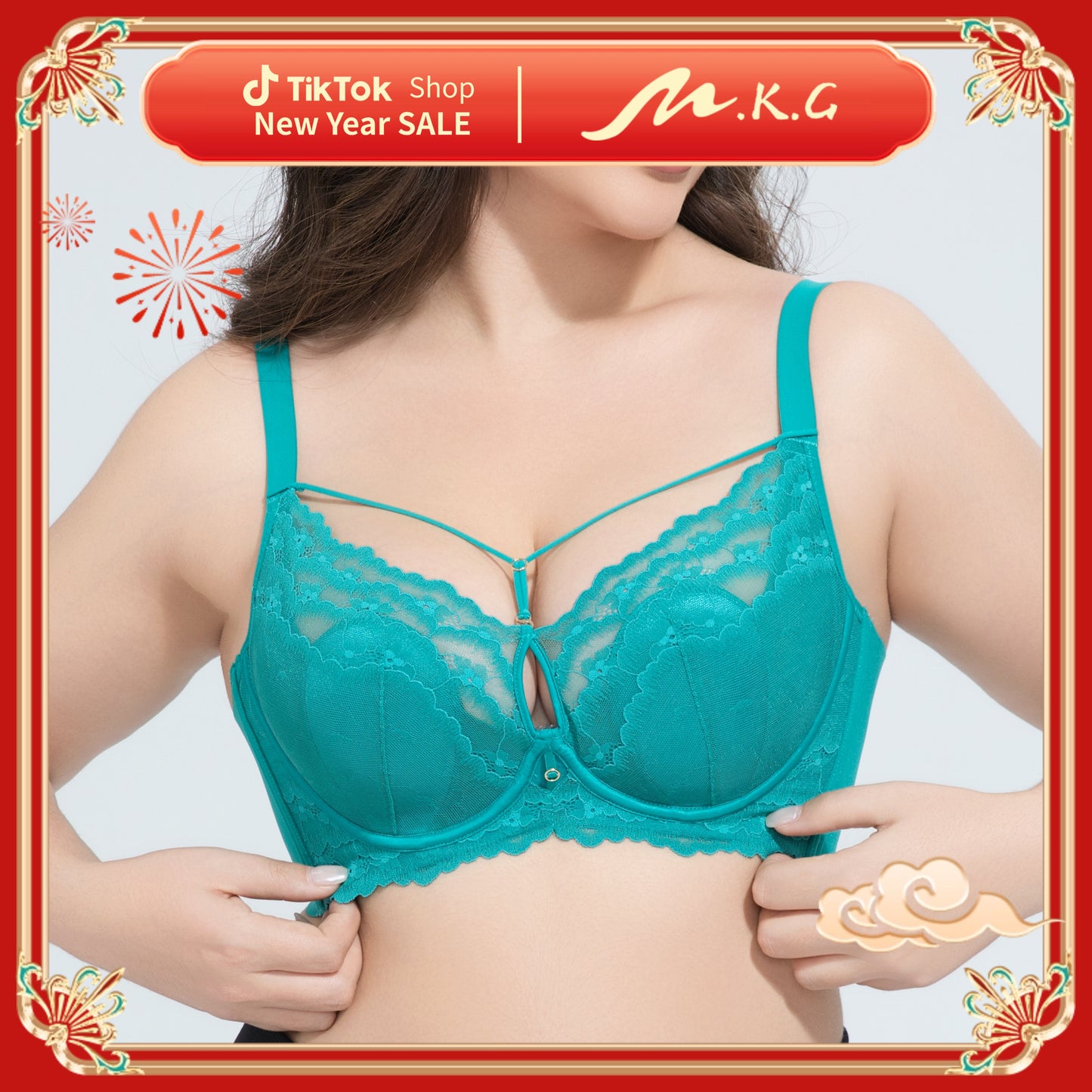 MOKONGFU Women's Lace Push Up Bra #7129